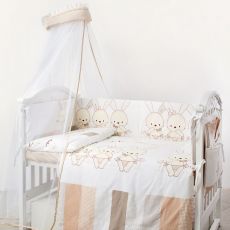 Дитяча постільна білизна Twins Dolce Друзі зайчики beige (8 од.)